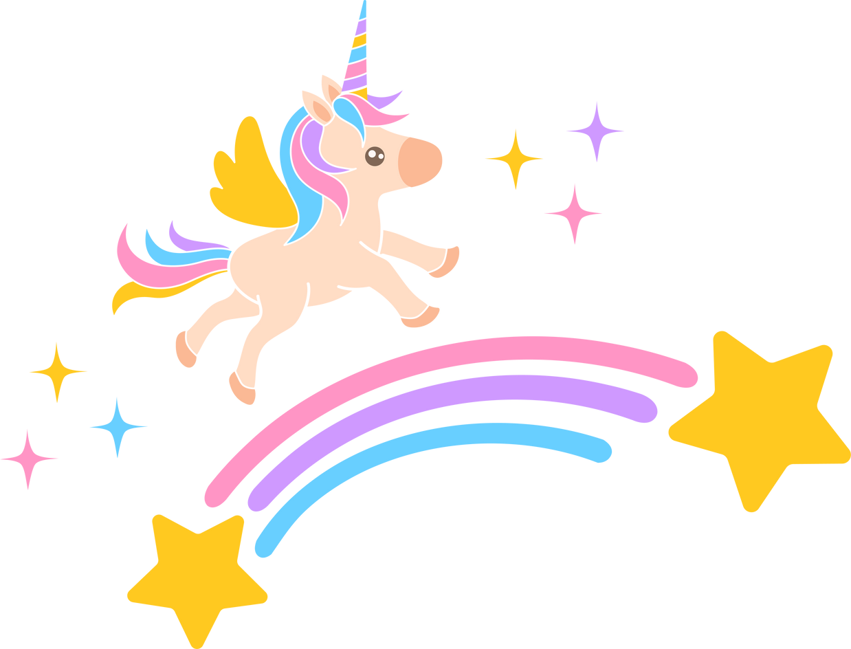 Unicorn Rainbow Illustration